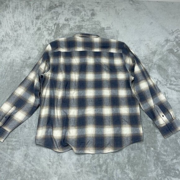 Weatherproof Vintage Plaid Button-Up Shirt XXL Blue/White a0980 - Picture 7 of 8
